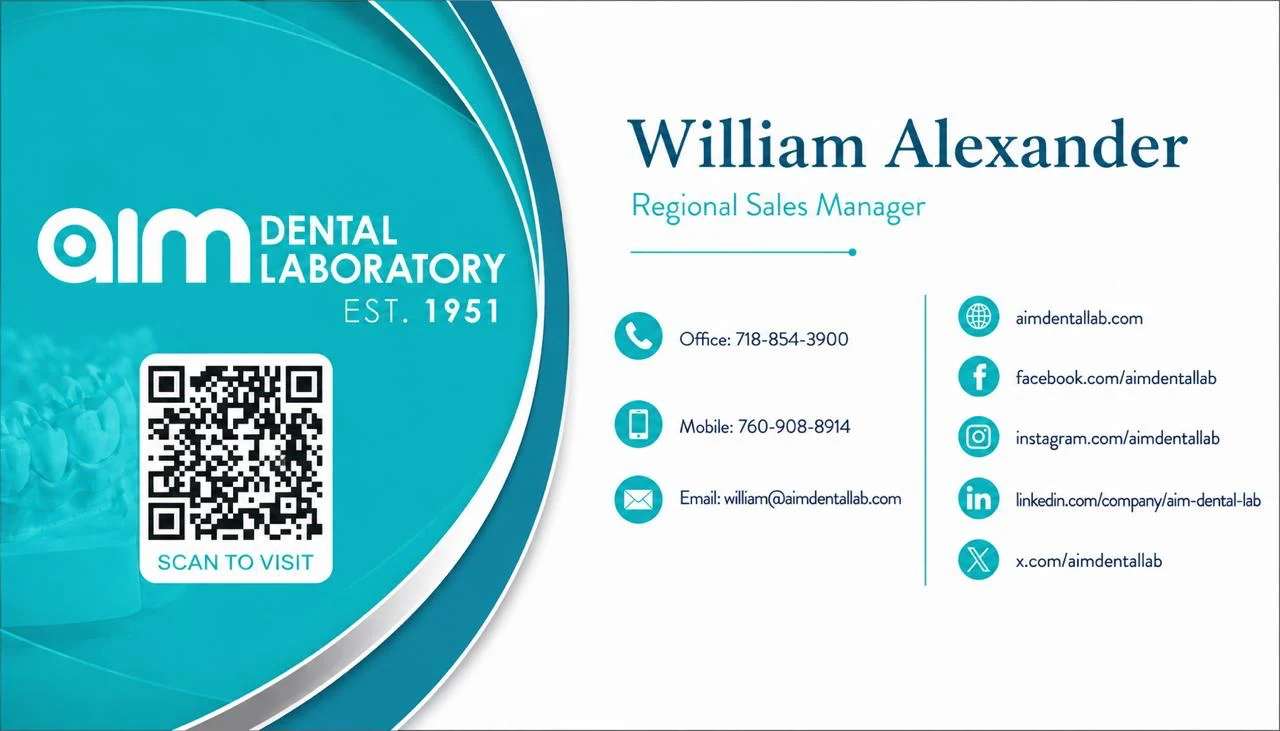 A business-card application extending the visual system.